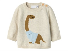 Name It knitted sweater peyote melange with dino